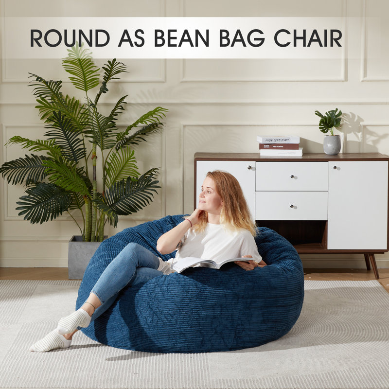 Trule Corduroy Bean Bag Set Wayfair
